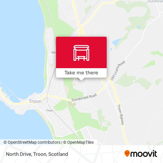 North Drive, Troon map