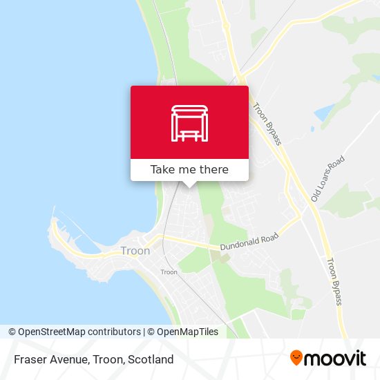 Fraser Avenue, Troon map