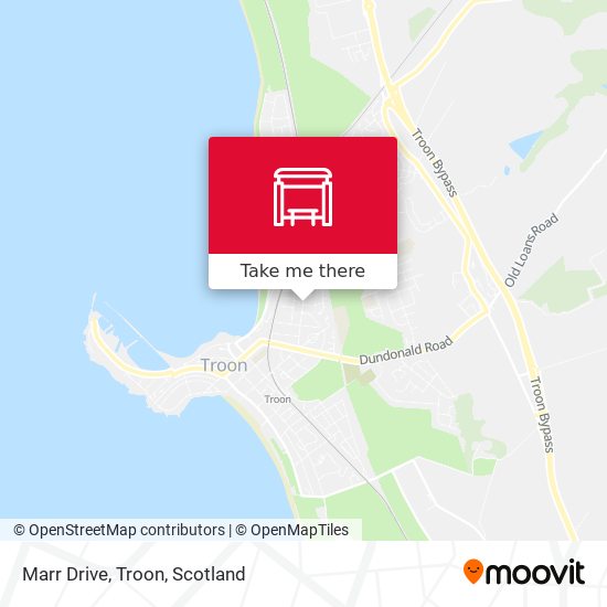 Marr Drive, Troon map