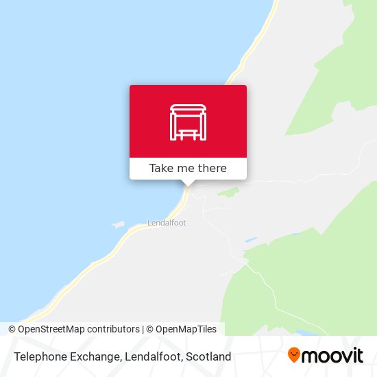 Telephone Exchange, Lendalfoot map