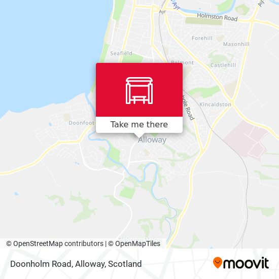 Doonholm Road, Alloway map