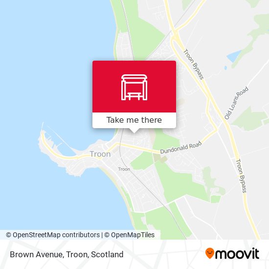 Brown Avenue, Troon map