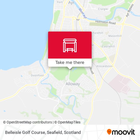 Belleisle Golf Course, Seafield map