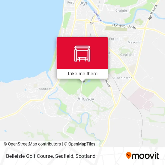 Belleisle Golf Course, Seafield map