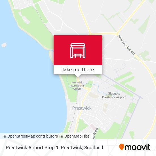 Prestwick Airport Stop 1, Prestwick map