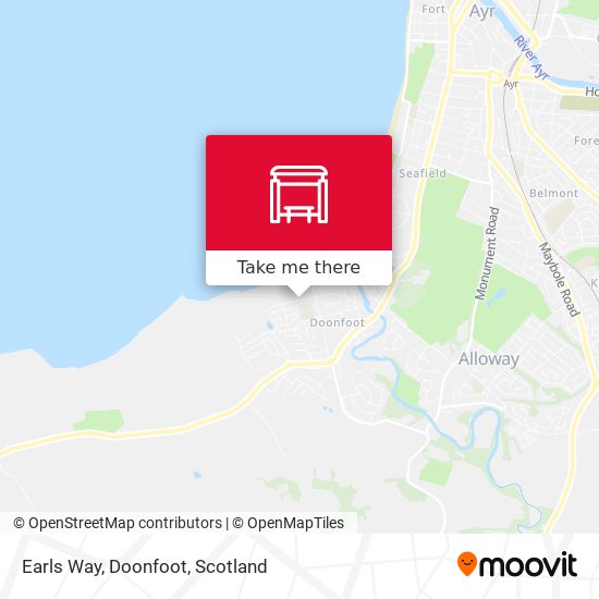 Earls Way, Doonfoot map