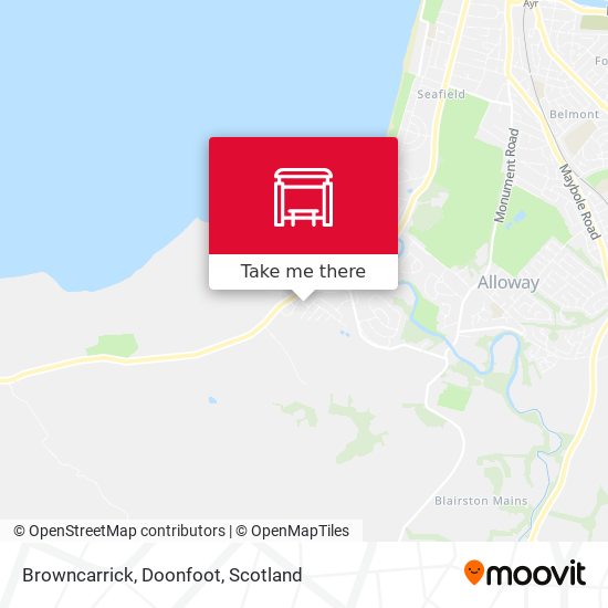 Browncarrick, Doonfoot map