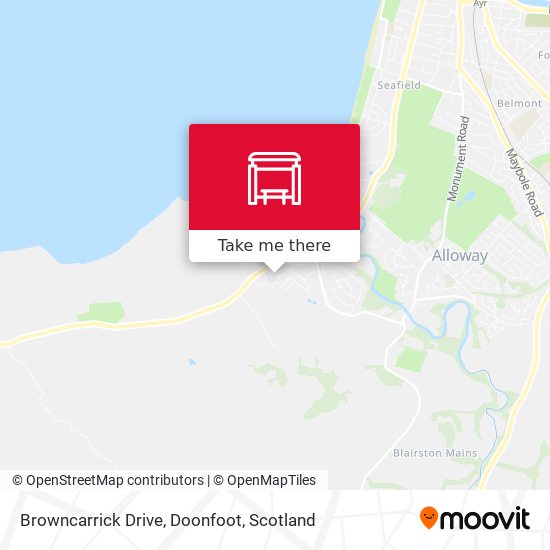 Browncarrick Drive, Doonfoot map