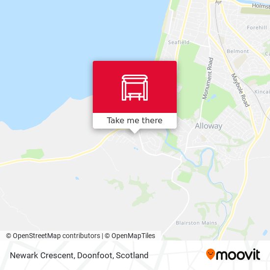 Newark Crescent, Doonfoot map
