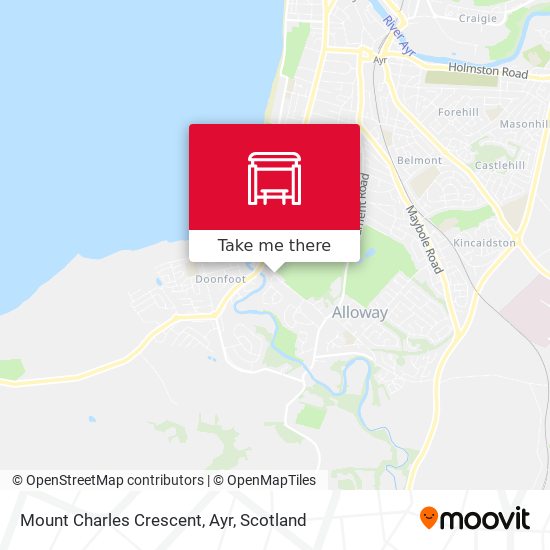 Mount Charles Crescent, Ayr map