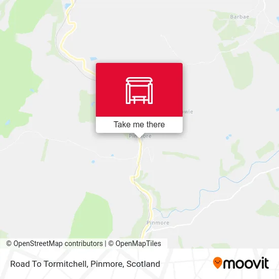 Road To Tormitchell, Pinmore map