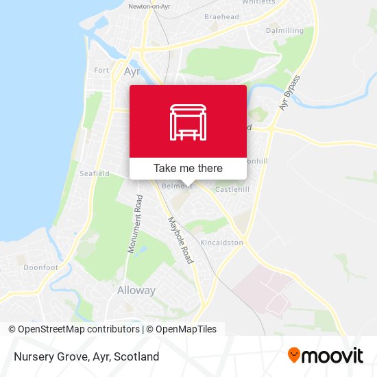 Nursery Grove, Ayr map