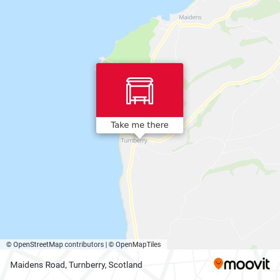 Maidens Road, Turnberry map