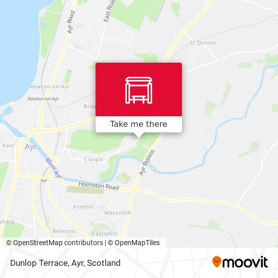 Dunlop Terrace, Ayr map