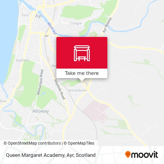 Queen Margaret Academy, Ayr map