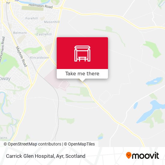 Carrick Glen Hospital, Ayr map
