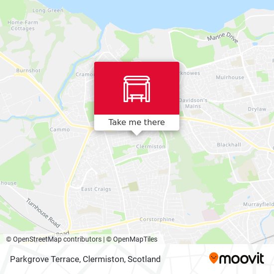 Parkgrove Terrace, Clermiston map