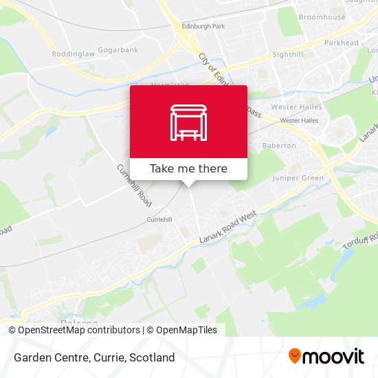 Garden Centre, Currie map