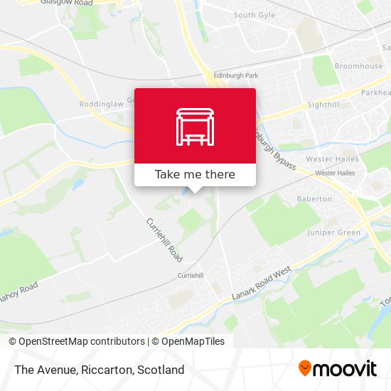 The Avenue, Riccarton map