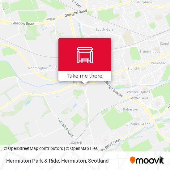 Hermiston Park & Ride, Hermiston map