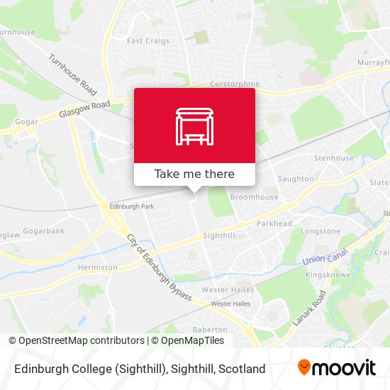 Edinburgh College (Sighthill), Sighthill map