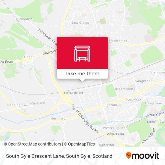 South Gyle Crescent Lane, South Gyle map