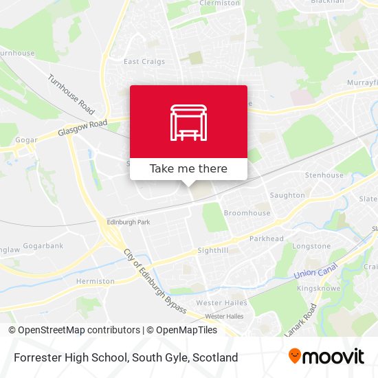 Forrester High School, South Gyle map