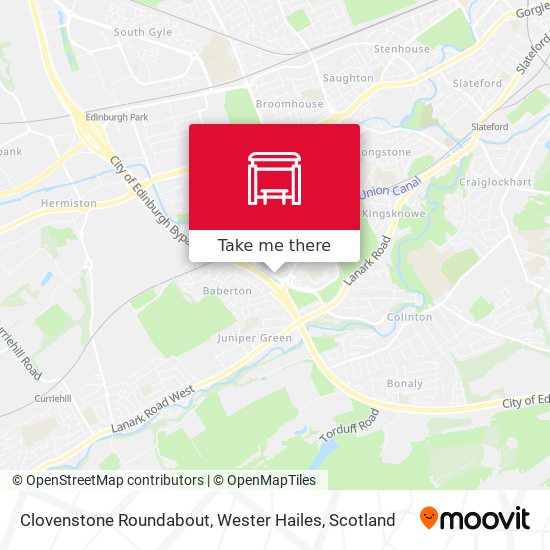 Clovenstone Roundabout, Wester Hailes map