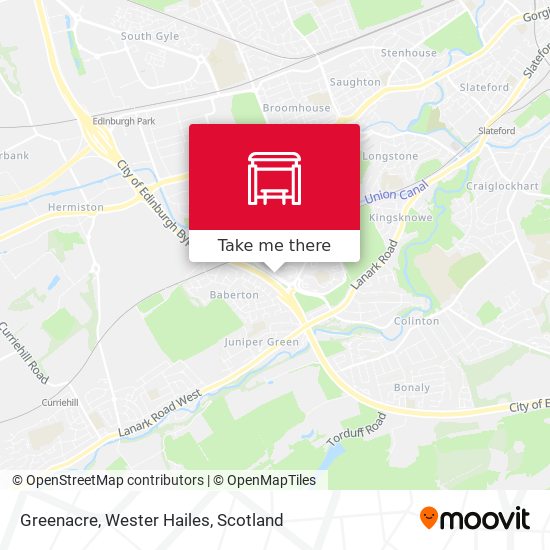 Greenacre, Wester Hailes map