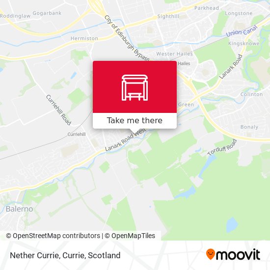 Nether Currie, Currie map