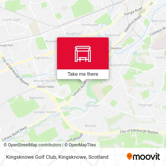 Kingsknowe Golf Club, Kingsknowe map