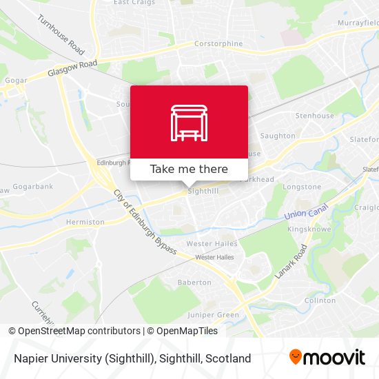 Napier University (Sighthill), Sighthill map