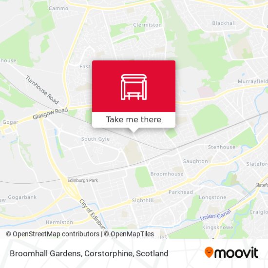 Broomhall Gardens, Corstorphine map
