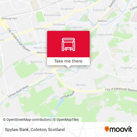 Spylaw Bank, Colinton map