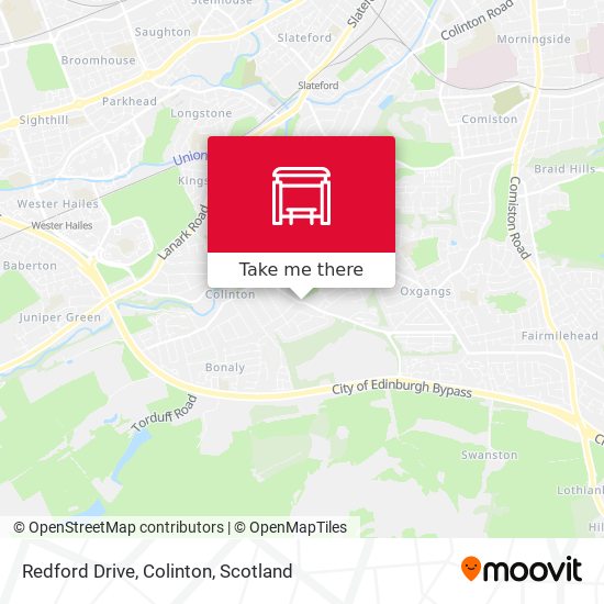 Redford Drive, Colinton map
