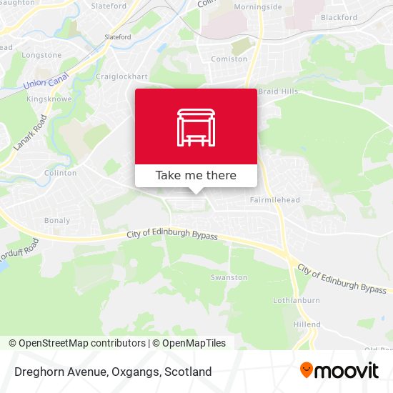 Dreghorn Avenue, Oxgangs map