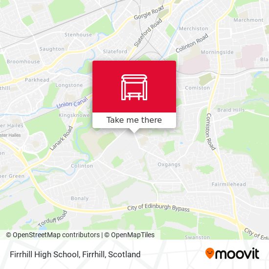 Firrhill High School, Firrhill map
