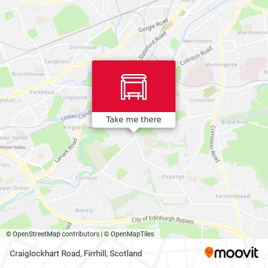 Craiglockhart Road, Firrhill map