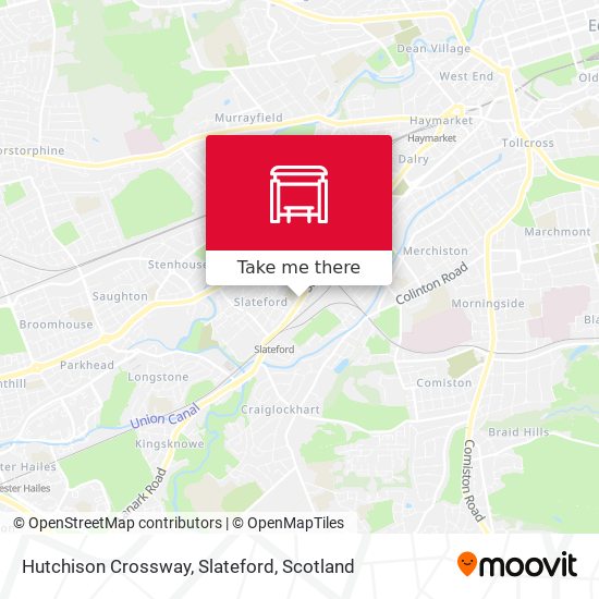 Hutchison Crossway, Slateford map