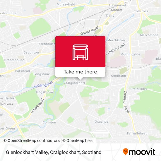 Glenlockhart Valley, Craiglockhart map