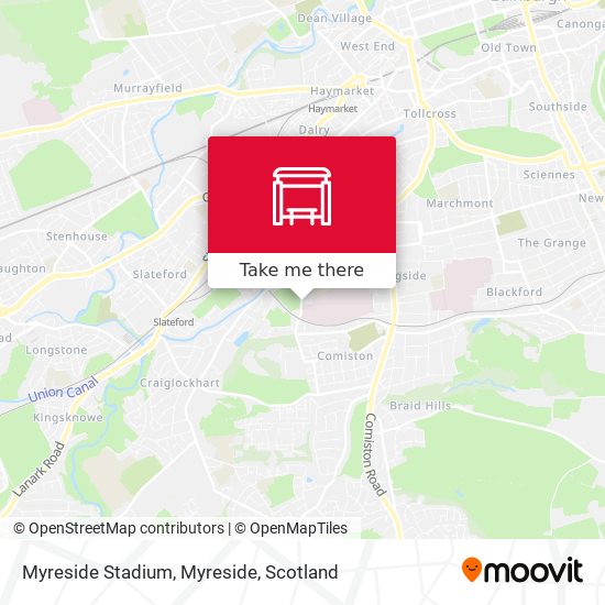 Myreside Stadium, Myreside map