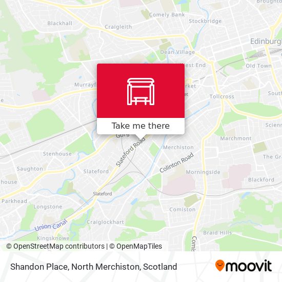 Shandon Place, North Merchiston map
