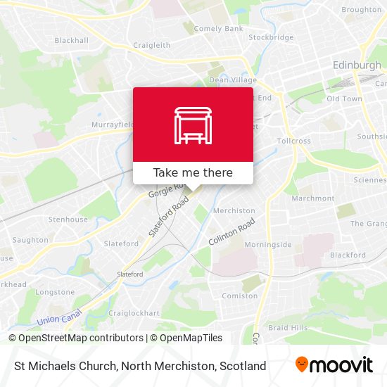 St Michaels Church, North Merchiston map