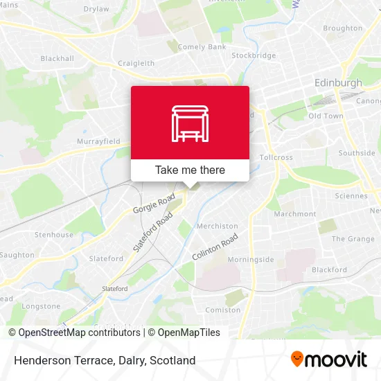 Henderson Terrace, Dalry map