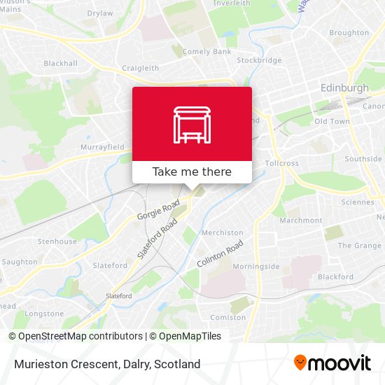Murieston Crescent, Dalry map