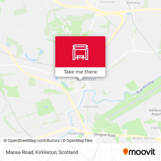 Manse Road, Kirkliston map