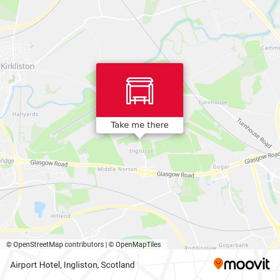 Airport Hotel, Ingliston map