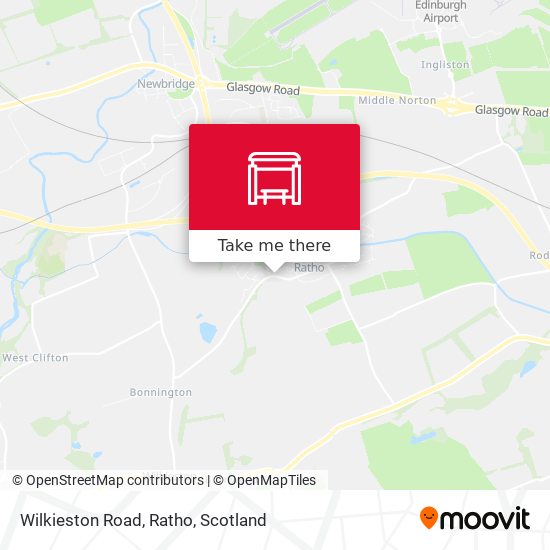 Wilkieston Road, Ratho map