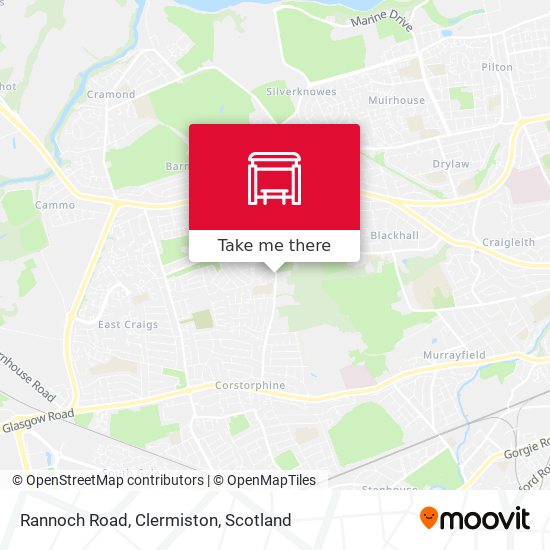 Rannoch Road, Clermiston map