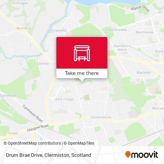 Drum Brae Drive, Clermiston map
